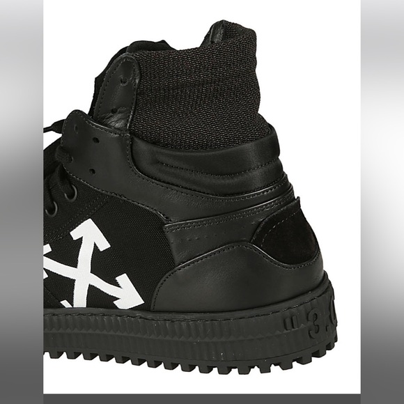 OFFWHITE Off-Court 3.0 total black high top sneakers 100% authentic - Picture 4 of 5